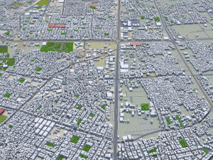 Indore city india 30km 3D Model