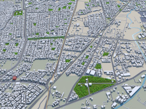 Indore city india 30km Modello 3D