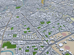 Indore city india 30km 3D Model