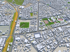 Indore city india 30km Modello 3D
