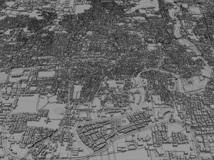 Indore city india 30km 3D Model