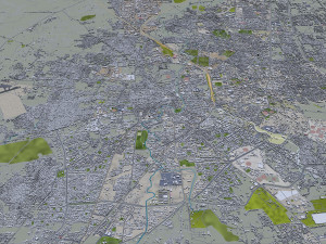 Indore city india 30km Modello 3D