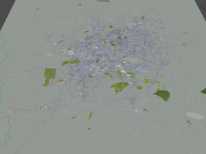 Indore city india 30km Modello 3D