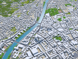 Innsbruck city austria 20km 3D Model