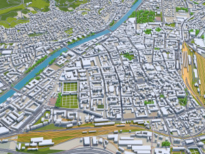 Innsbruck city austria 20km 3D Модель