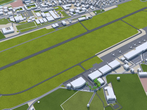 Innsbruck city austria 20km 3D Модель