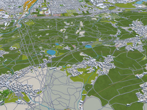 Innsbruck city austria 20km 3D Модель