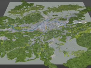 Innsbruck city austria 20km 3D Модель