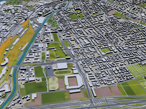 Innsbruck city austria 20km 3D Модель