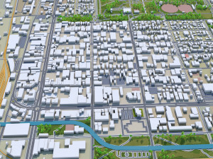 Invercargill city new zealand 30 km 3D 模型