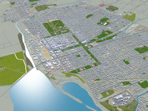 Invercargill city new zealand 30 km 3D 模型