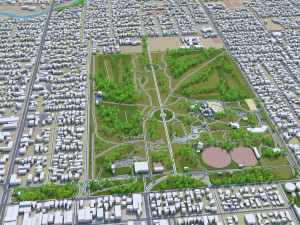Invercargill city new zealand 30 km 3D 模型