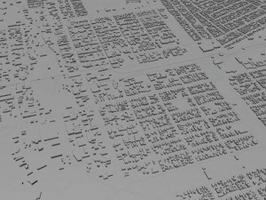 Invercargill city new zealand 30 km 3D Model