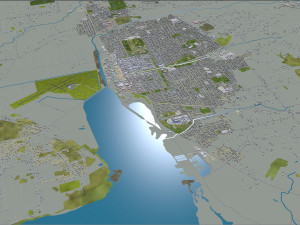 Invercargill city new zealand 30 km 3D 模型