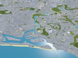 Irvine city california 30km 3D Модель
