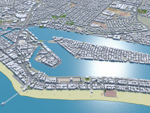 Irvine city california 30km 3D Модель