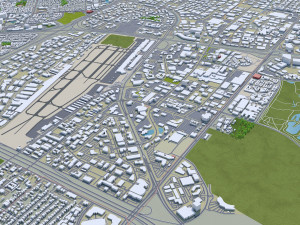 Irvine city california 30km 3D Модель