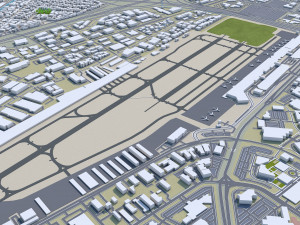 Irvine city california 30km 3D Модель
