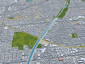 Irvine city california 30km 3D Модель