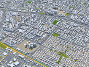 Irvine city california 30km 3D Модель