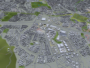 Irvine city california 30km 3D Модель