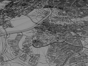 Irvine city california 30km 3D Модель