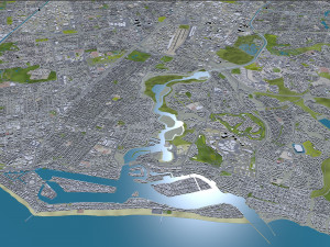 Irvine city california 30km 3D Модель