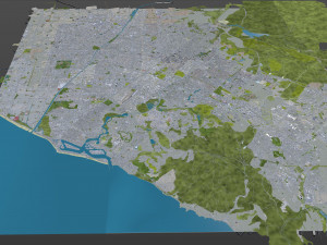 Irvine city california 30km 3D Модель