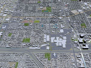 Irvine city california 30km 3D Модель