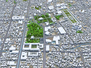 Isfahan city iran 60km 3D Model