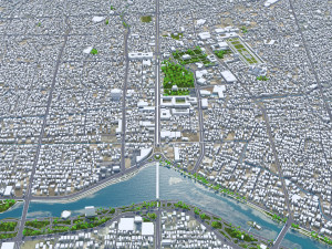 Isfahan city iran 60km Modelo 3D