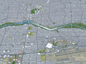 Isfahan city iran 60km Modelo 3D