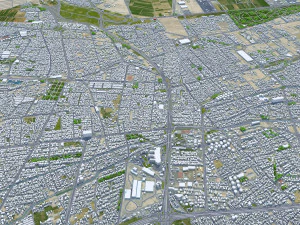 Isfahan city iran 60km 3D Model