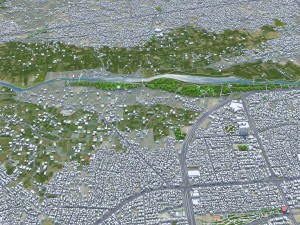 Isfahan city iran 60km 3D Model