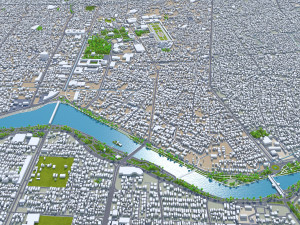 Isfahan city iran 60km Modelo 3D