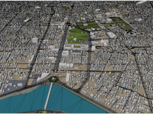 Isfahan city iran 60km 3D Model