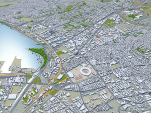 Izmir city turkey 50km Modello 3D