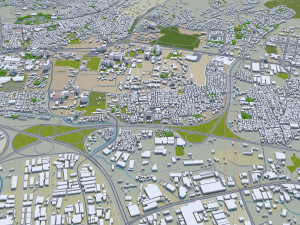 Izmir city turkey 50km Modello 3D