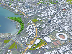 Izmir city turkey 50km Modello 3D