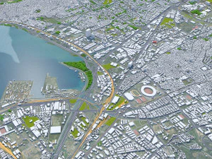 Cidade de Izmir Turquia 50 km Modelo 3D
