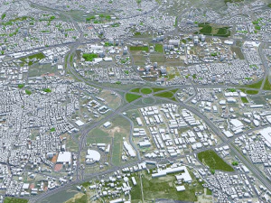 Cidade de Izmir Turquia 50 km Modelo 3D