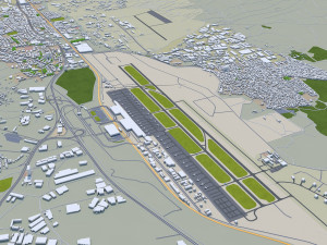 Izmir city turkey 50km Modello 3D