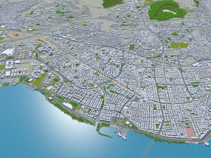 Izmir city turkey 50km Modello 3D