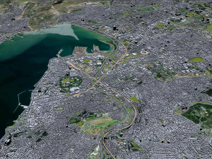 Cidade de Izmir Turquia 50 km Modelo 3D