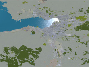 Izmir city turkey 50km Modello 3D