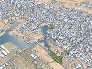 Jeddah city saudi arabia 120km Model 3D