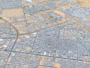 Jeddah city saudi arabia 120km 3D Model