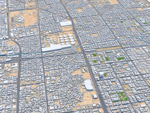 Jeddah city saudi arabia 120km 3D Model