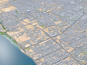 Jeddah city saudi arabia 120km Model 3D