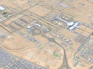 Jeddah city saudi arabia 120km Model 3D